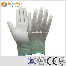 13 Gauge grey nylon PU coated gloves